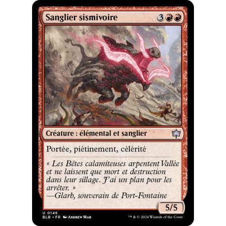 Rouge - Sanglier sismivoire (U) [BLB]