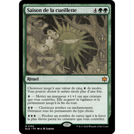 Verte - Saison de la cueillette (M) [BLB]
