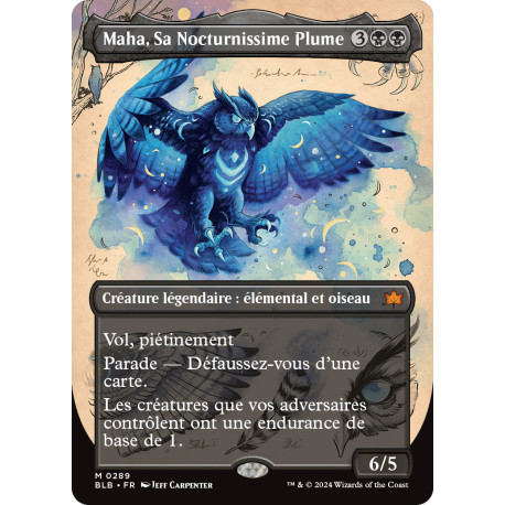 Noire - (BL) Maha, Sa Nocturnissime Plume (M) [BLB]