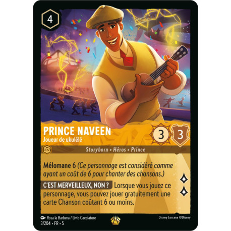 Prince Naveen : Joueur de ukulélé [Ciel Scintillant]