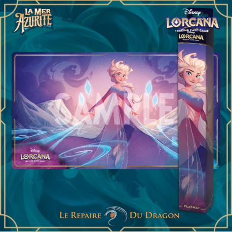 Playmat Elsa, La Mer Azurite (Azurite Sea) - Disney Lorcana (En boutique: 15/11/2024 | En Expédition: 27/11/24)