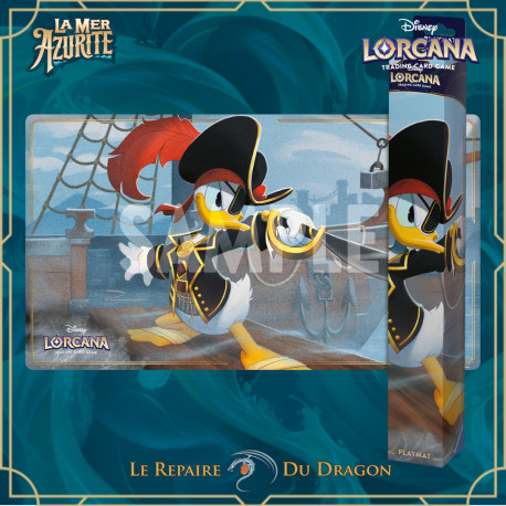 Playmat Donald, La Mer Azurite (Azurite Sea) - Disney Lorcana (En boutique: 15/11/2024 | En Expédition: 27/11/24)