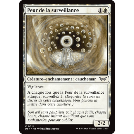 (Foil) Blanche - Peur de la surveillance (C) [DSK]