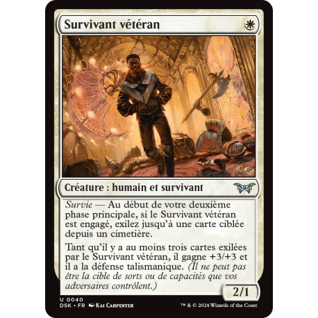 (Foil) Blanche - Survivant vétéran (U) [DSK]