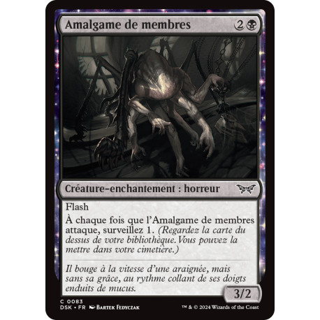 (Foil) Noire - Amalgame de membres (C) [DSK]