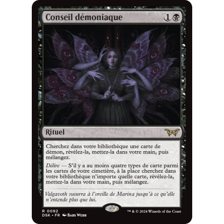 (Foil) Noire - Conseil démoniaque (V1) (R) [DSK]