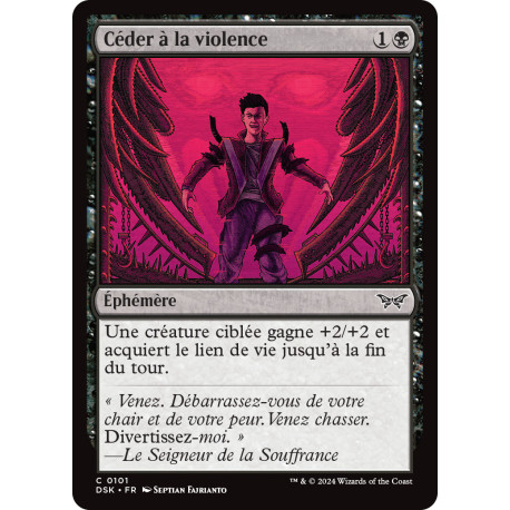 (Foil) Noire - Céder à la violence (C) [DSK]
