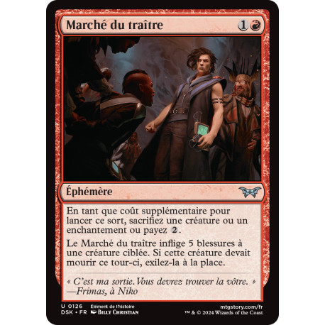 (Foil) Rouge - Marché du traître (U) [DSK]