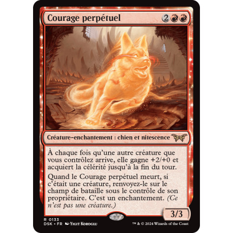 (Foil) Rouge - Courage perpétuel (V1) (R) [DSK]