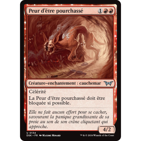 (Foil) Rouge - Peur d'être pourchassé (U) [DSK]