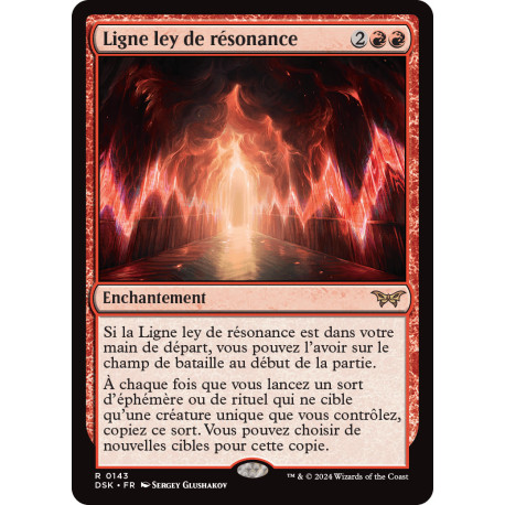 (Foil) Rouge - Ligne ley de résonance (V1) (R) [DSK]