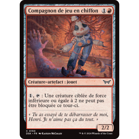 (Foil) Rouge - Compagnon de jeu en chiffon (C) [DSK]