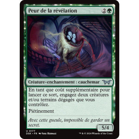 (Foil) Verte - Peur de la révélation (U) [DSK]
