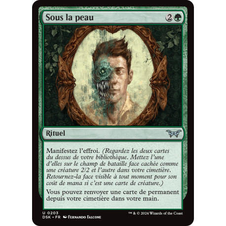 (Foil) Verte - Sous la peau (V1) (U) [DSK]