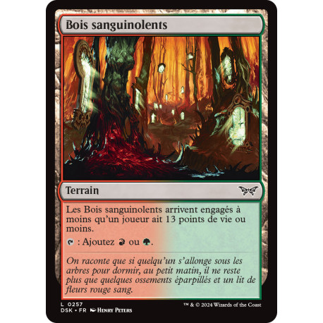 (Foil) Terrain - Bois sanguinolents (C) [DSK]