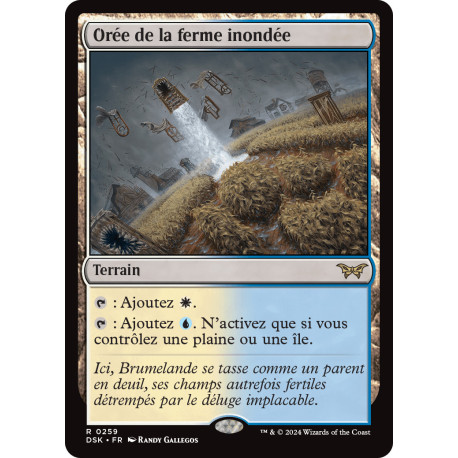 (Foil) Terrain - Orée de la ferme inondée (V1) (R) [DSK]
