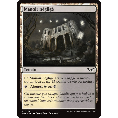 (Foil) Terrain - Manoir négligé (C) [DSK]
