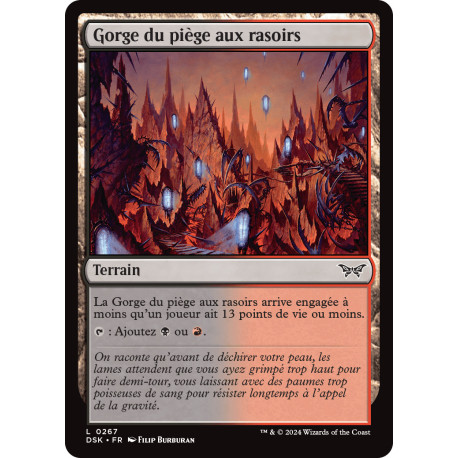 (Foil) Terrain - Gorge du piège aux rasoirs (C) [DSK]