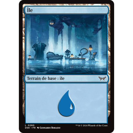 (Foil) Terrain - Île (V3) (L) [DSK]