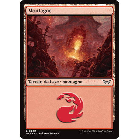 (Foil) Terrain - Montagne (V2) (L) [DSK]