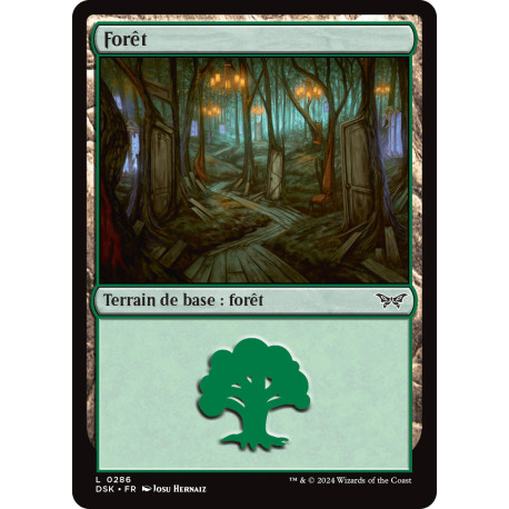 (Foil) Terrain - Forêt (V3) (L) [DSK]