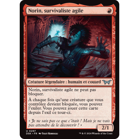 (Foil) Rouge - Norin, survivaliste agile (V2 - Lurking Evil) (U) [DSK]