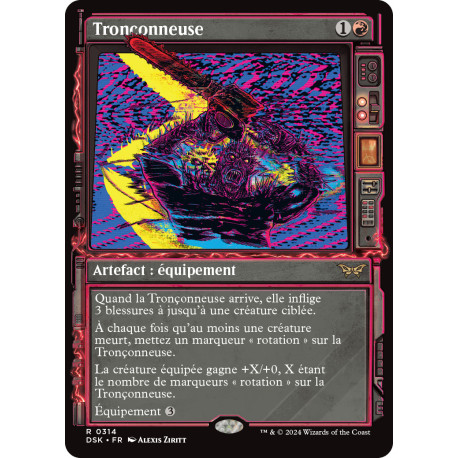 (Foil) Rouge - Tronçonneuse (V2 - Paranormal Frame) (R) [DSK]