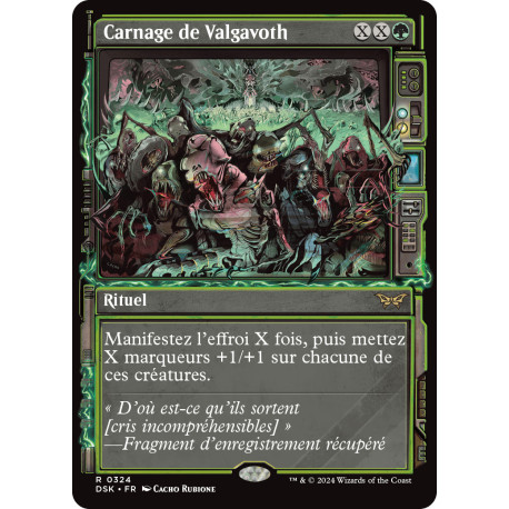 (Foil) Verte - Carnage de Valgavoth (V2 - Paranormal Frame) (R) [DSK]