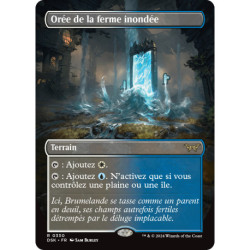 (Foil) Terrain - Orée de la ferme inondée (V2 - Borderless) (R) [DSK]