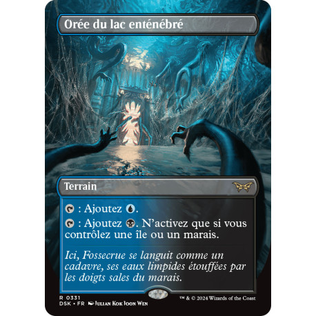 (Foil) Terrain - Orée du lac enténébré (V2 - Borderless) (R) [DSK]