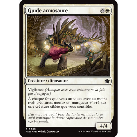 (Foil) Blanche - Guide armosaure (C) [FDN]
