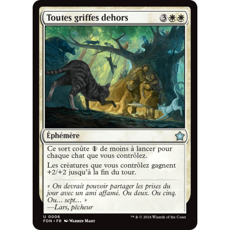 (Foil) Blanche - Toutes griffes dehors (U) [FDN]