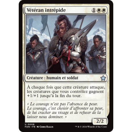 (Foil) Blanche - Vétéran intrépide (U) [FDN]