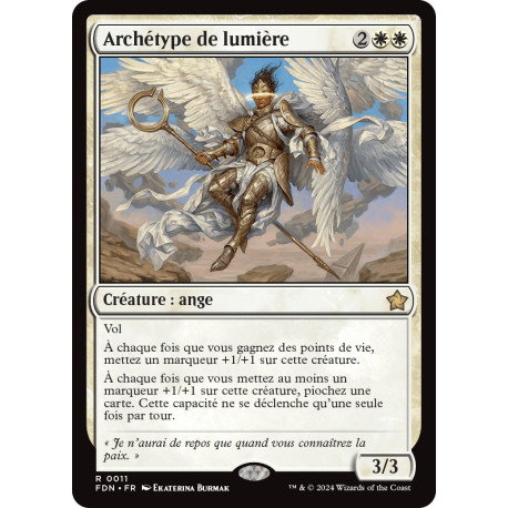 (Foil) Blanche - Archétype de lumière (V1) (R) [FDN]
