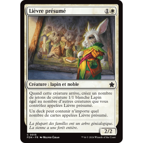 (Foil) Blanche - Lièvre présumé (C) [FDN]