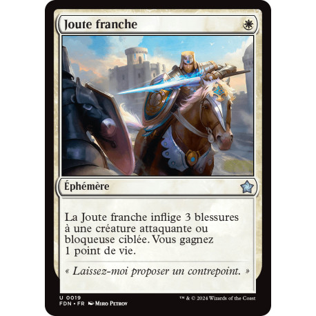 (Foil) Blanche - Joute franche (U) [FDN]