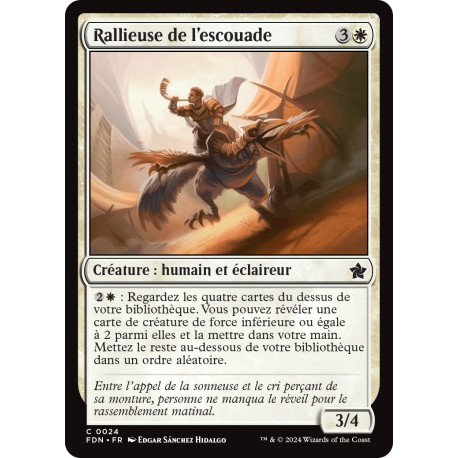 (Foil) Blanche - Rallieuse de l'escouade (C) [FDN]