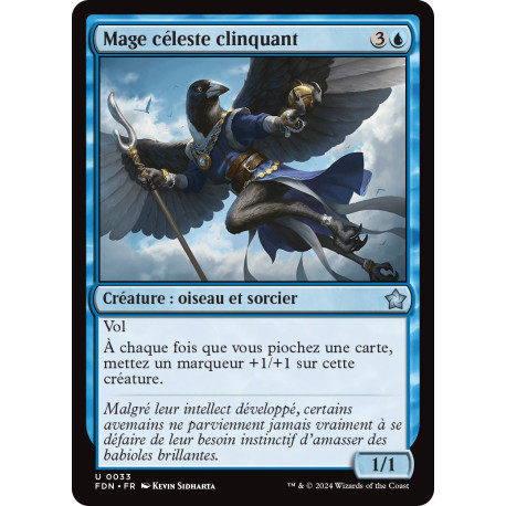 (Foil) Bleue - Mage céleste clinquant (U) [FDN]