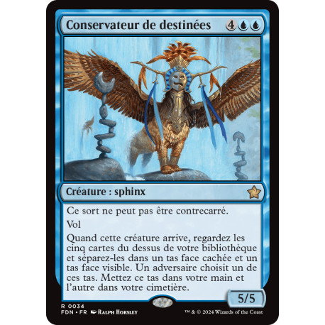 (Foil) Bleue - Conservateur de destinées (V1) (R) [FDN]