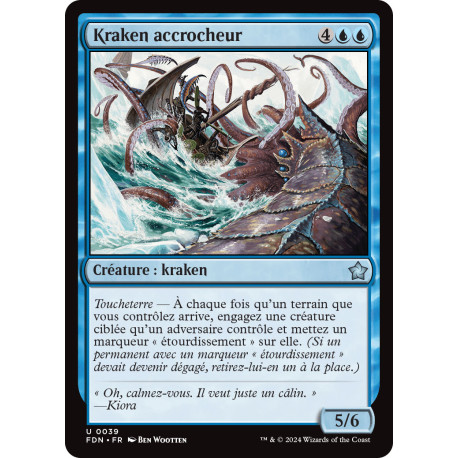 (Foil) Bleue - Kraken accrocheur (U) [FDN]