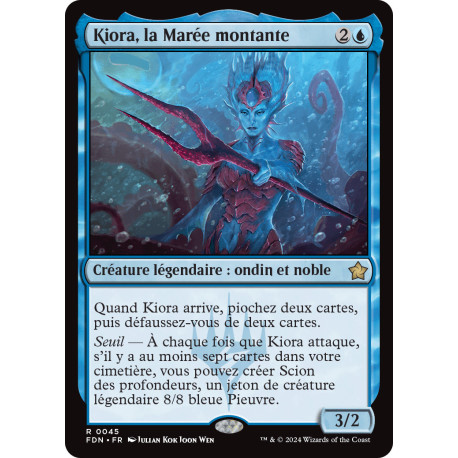 (Foil) Bleue - Kiora, la Marée montante (V1) (R) [FDN]