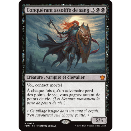 (Foil) Noire - Conquérant assoiffé de sang (V1) (M) [FDN]