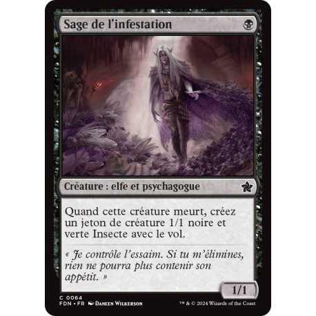 (Foil) Noire - Sage de l'infestation (C) [FDN]