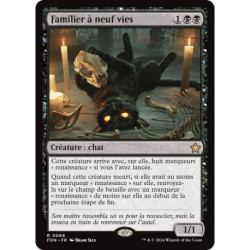 (Foil) Noire - Familier à neuf vies (V1) (R) [FDN]
