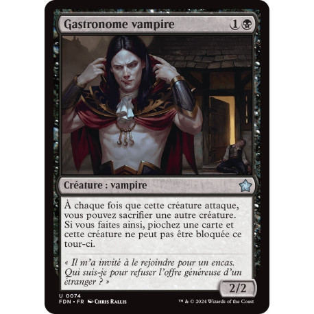 (Foil) Noire - Gastronome vampire (U) [FDN]