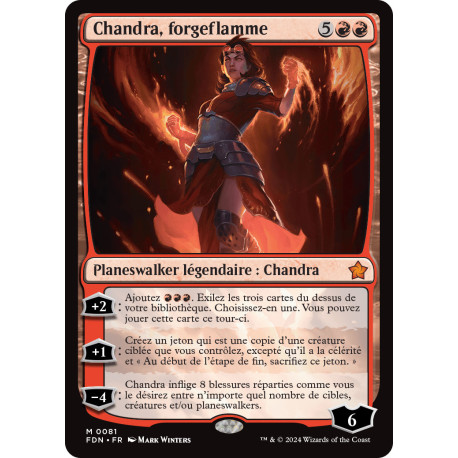 (Foil) Rouge - Chandra, forgeflamme (V1) (M) [FDN]