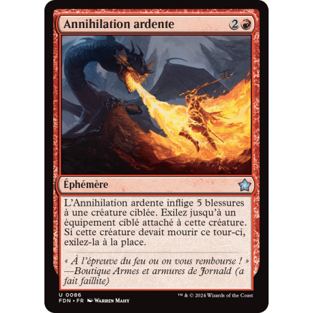 (Foil) Rouge - Annihilation ardente (U) [FDN]