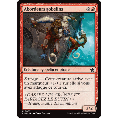 (Foil) Rouge - Abordeurs gobelins (C) [FDN]
