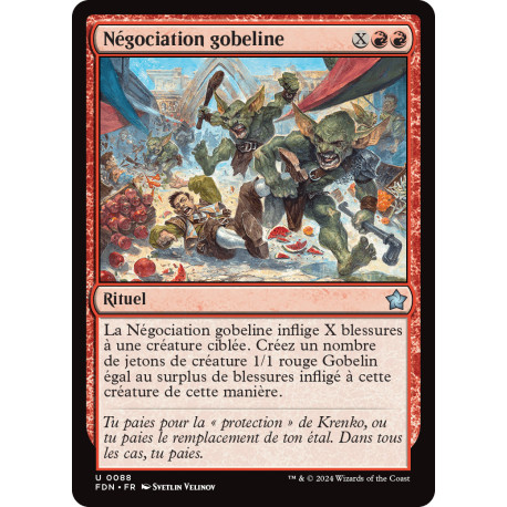 (Foil) Rouge - Négociation gobeline (U) [FDN]