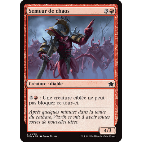 (Foil) Rouge - Semeur de chaos (C) [FDN]